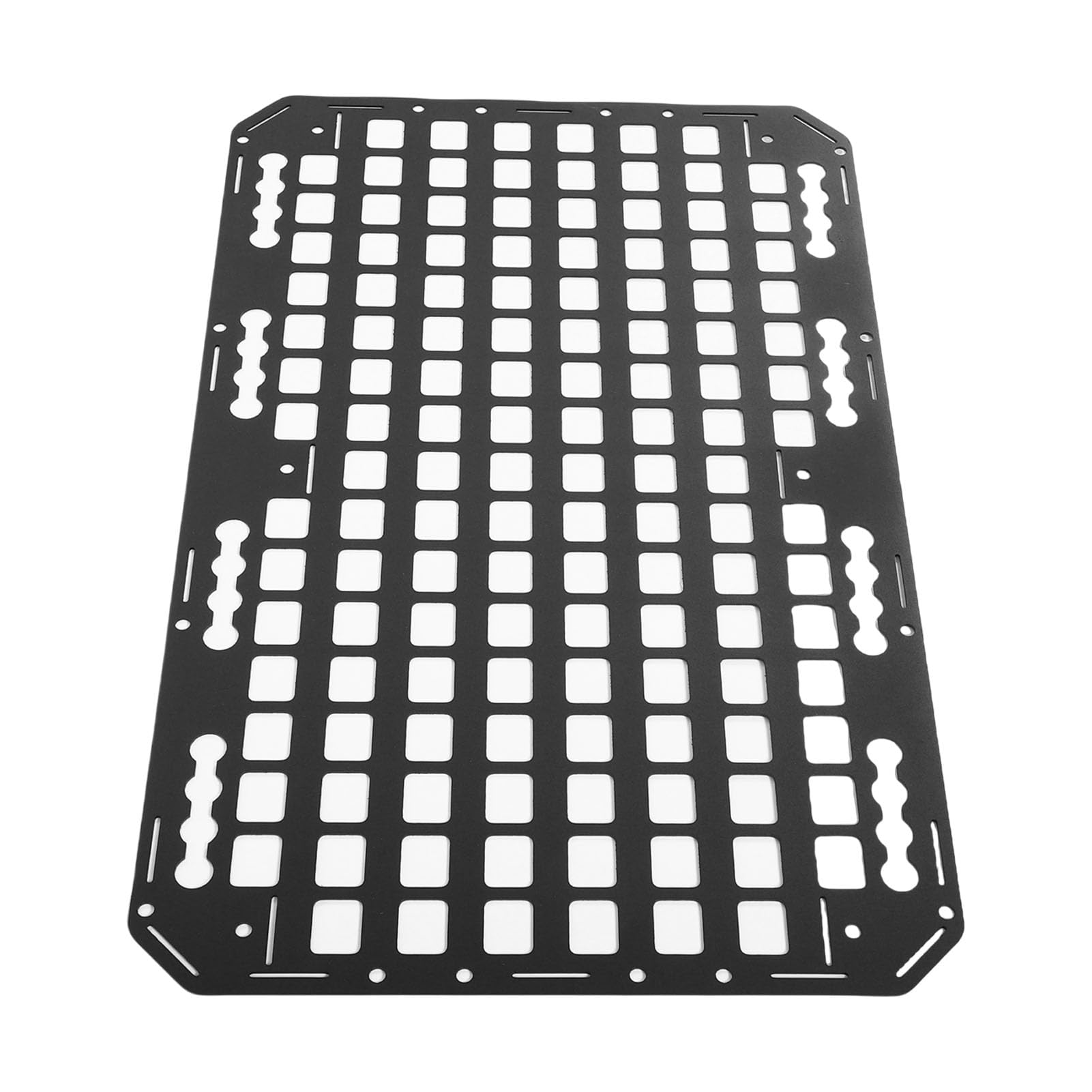 Estante de Carga Trasero, Cesta Portadora de Maletero, Organizador de Panel Molle de Aluminio para SUV, Camiones, RV, Montaje en Pista L