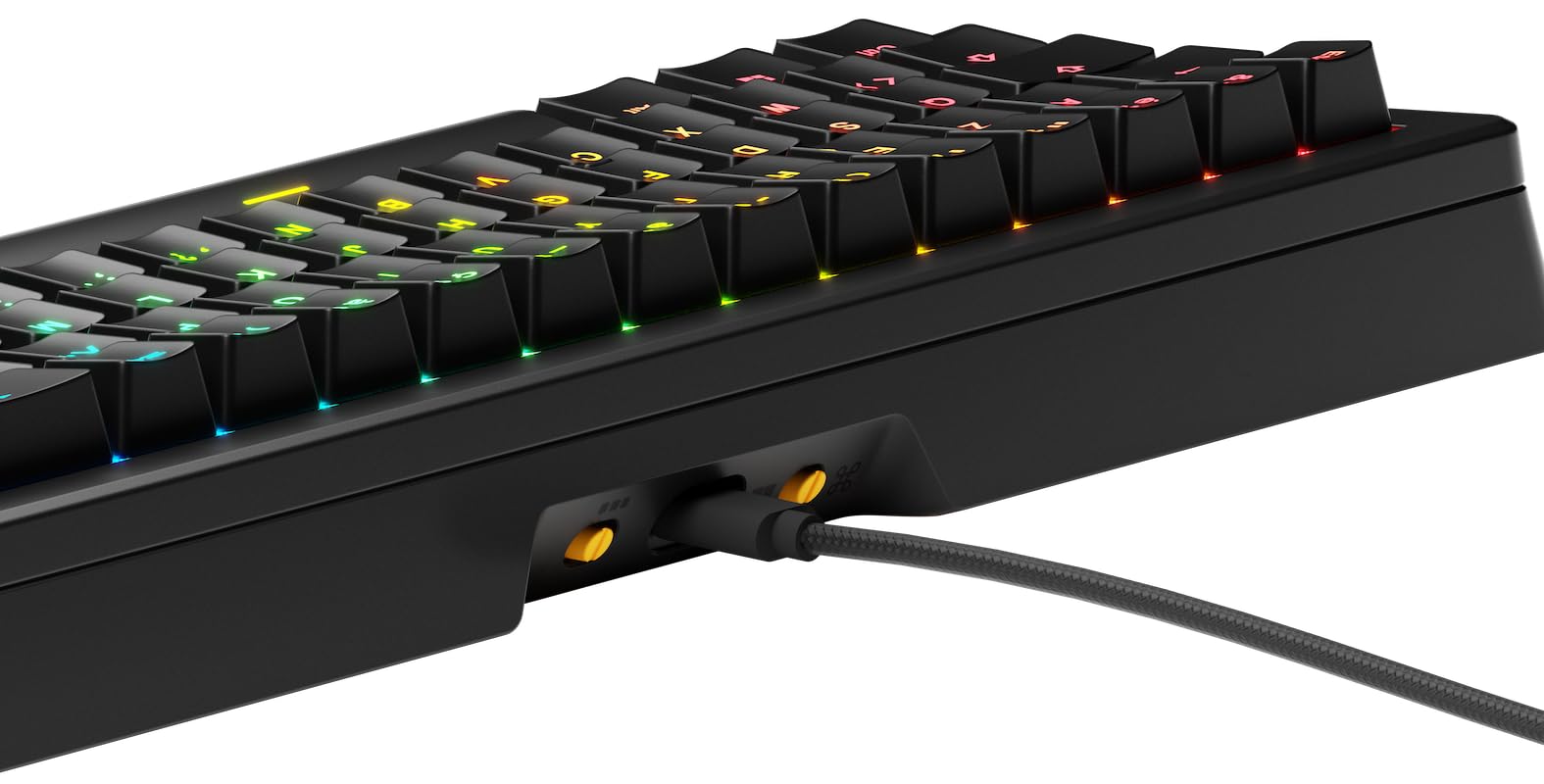 GLORIOUS GMMK 3 HE Teclado Inalámbrico 65% AZERTY FR (Negro) | Tecnología Hall Effect rápida, tasa de sondeo 8000Hz, switches magnéticos Fox, junta modular muy flexible, diseño de calidad