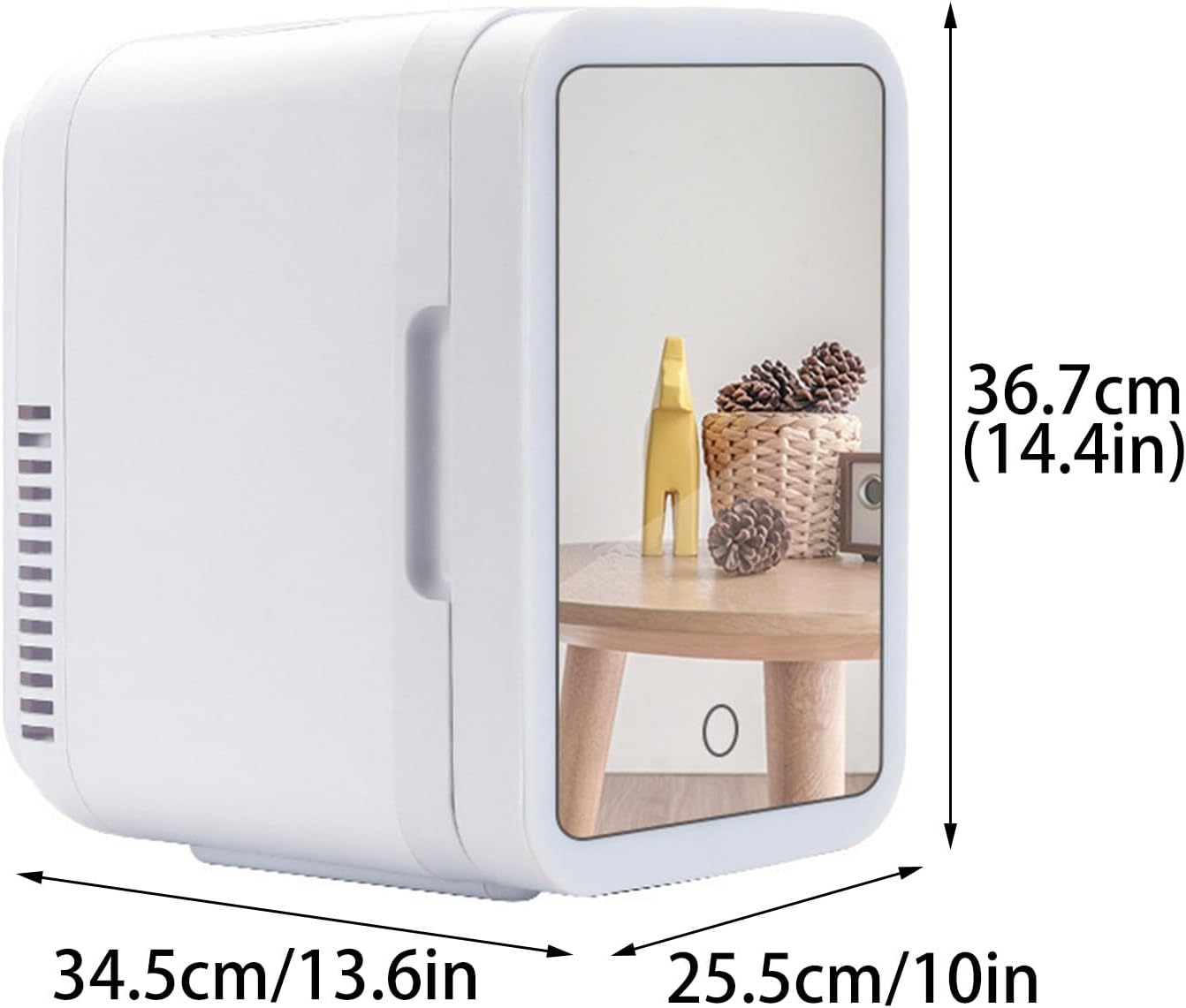 Compact Refrigerator, Makeup Small Refrigerator, Single Mini Refrigerator Perfect for Dorm Apartment Office Bedroom Room Living(Size:6L)