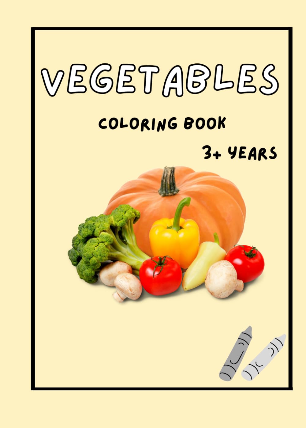 Kids Vegetables Coloring Book