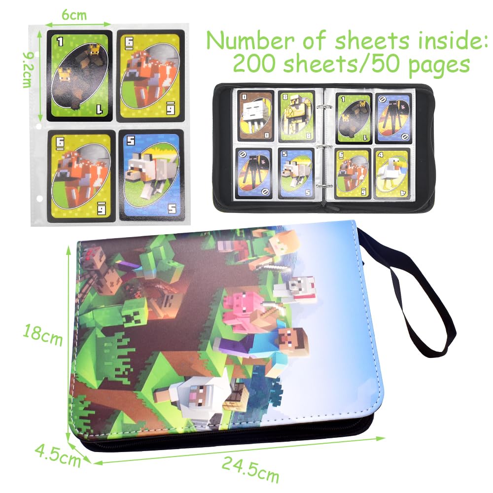 LGQHCE Minnecraft Trading Card Albums - Image 2