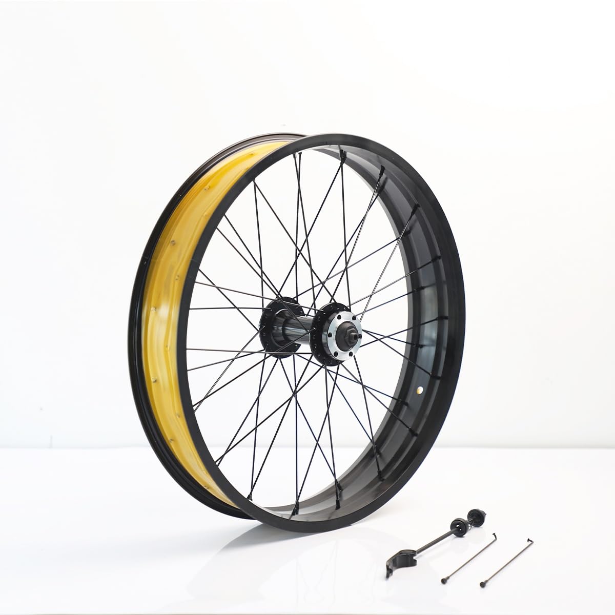 QUYCOIU Snow Bike Front Wheel 20/26X4,0" E-bike Aluminum Alloy 36H 6 Bolts Disc Brake Quick Release 9x135mm Hub Very Suitable For Beach Fat Bicycles Wheel(20in)