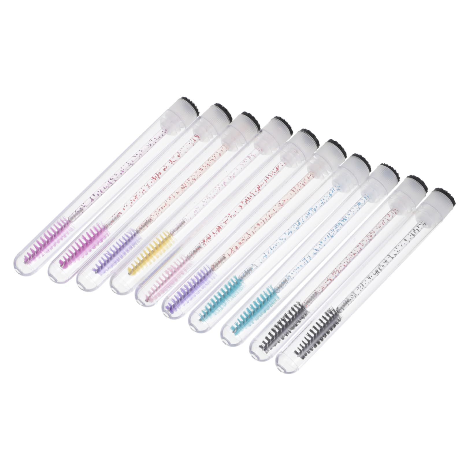Didiseaon 30pcs Small Eyelash Brush Crystal Rod Eyelash Mascara Wands Pp Material Random Color
