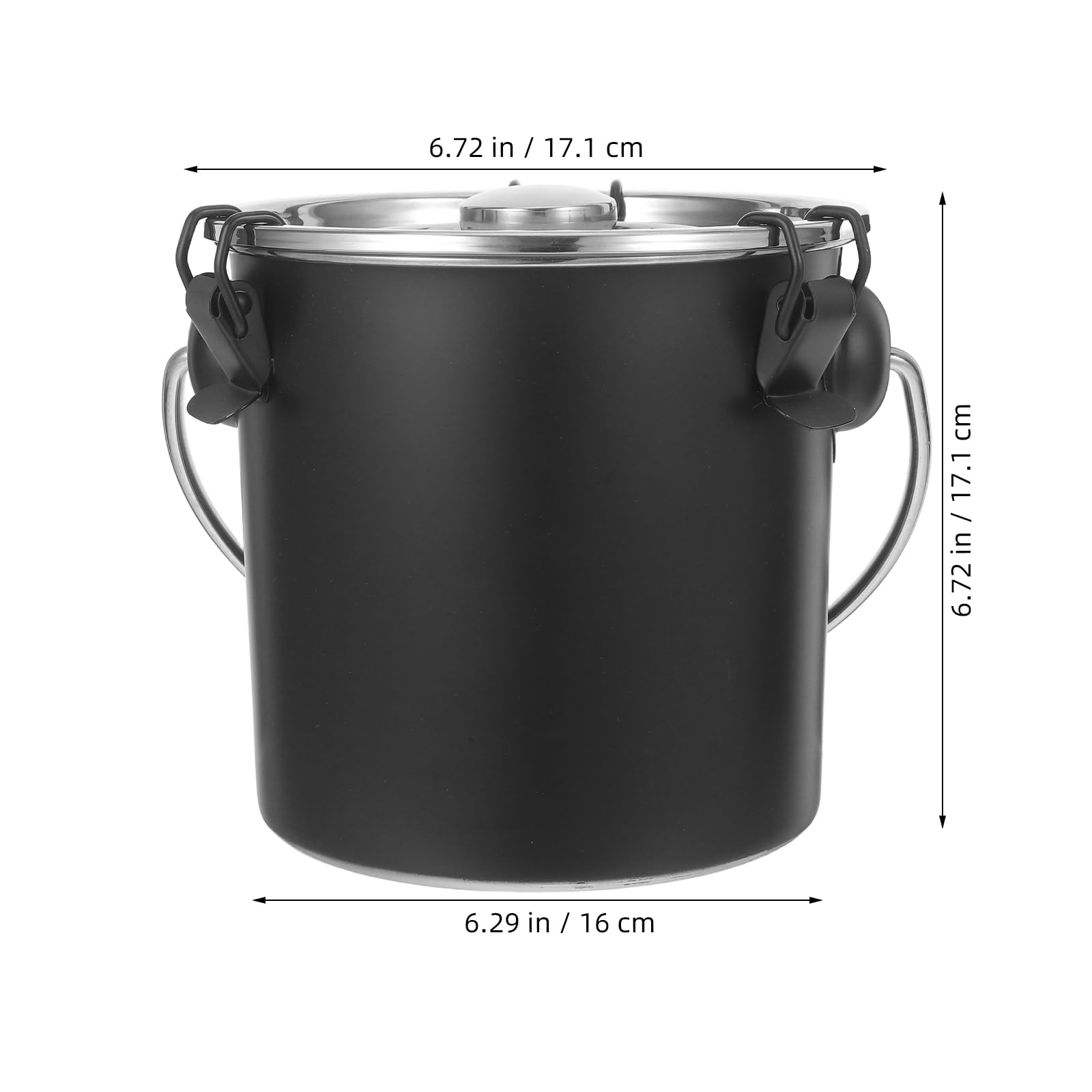 Stainless Steel Miskawka Z Zakrętką Odporny Korozję Zbiornik Do Węgla I Przechowywania Jadalnych Z Wodoodporna Pokrywą Zabezpieczony Przed Spaleniem Idealny Do Grillowania I