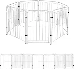 Cercado Para Cachorro Caes Cercadinho Pet Shop 6 Modulos Cor:Branco