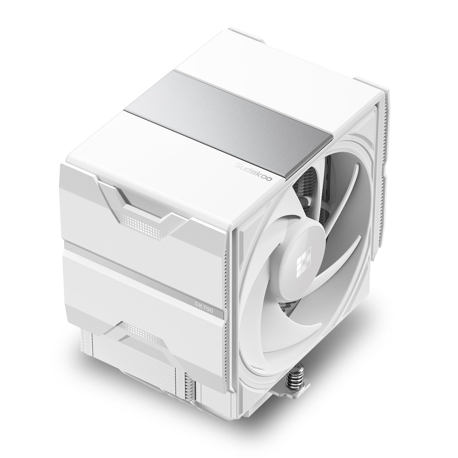 Sudokoo SK700 BLANC Ventirad AM5 Exclusif, 7 Caloducs Ventilateur de Processeur, Tour Unique, Ventilateur 120mm FDB PWM, Accès RAM Complet, Montage Facile, Garantie 5 Ans