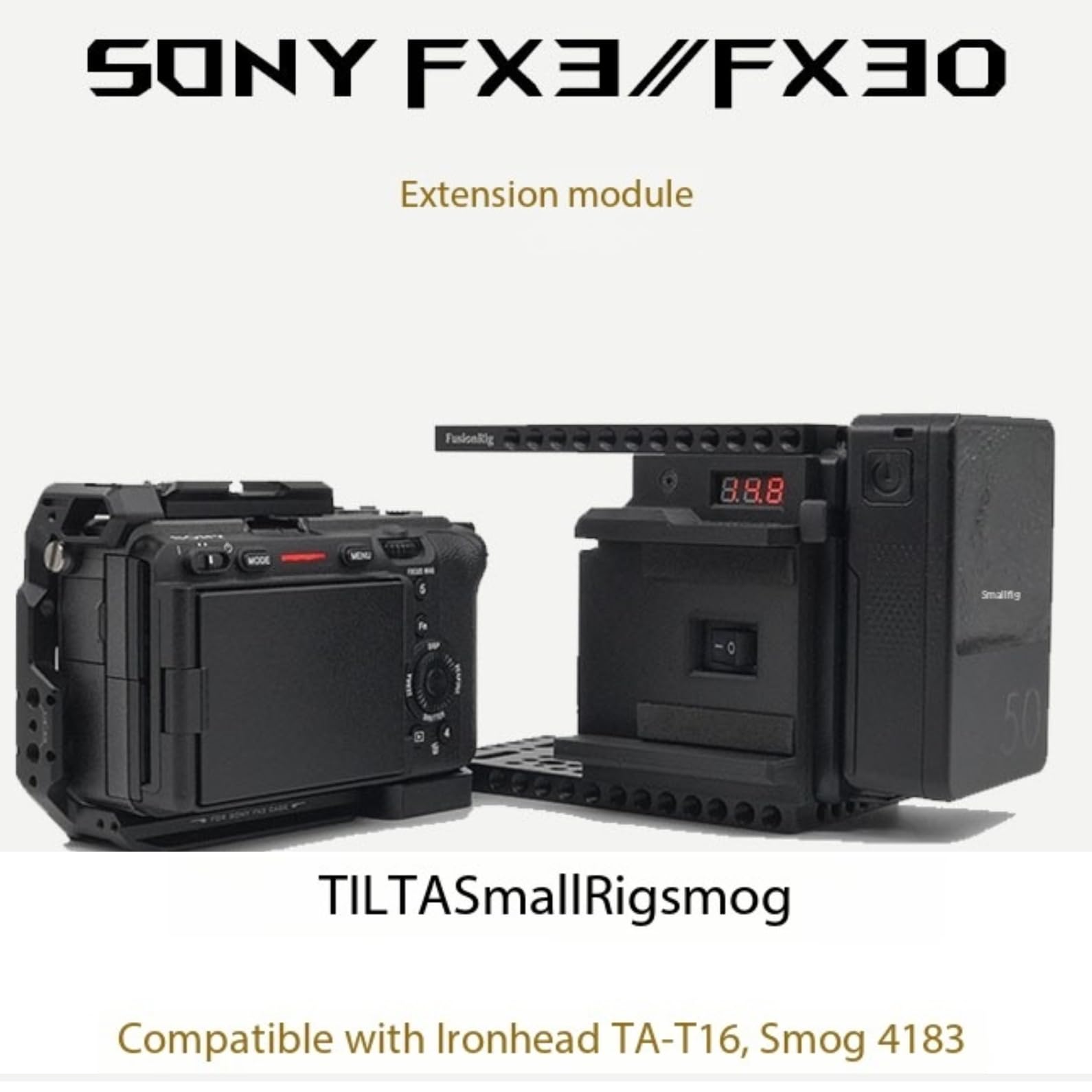 ZTIANFOTO Fusion Rig Cineback Kamera Kafesi Genişleme Modülü V
