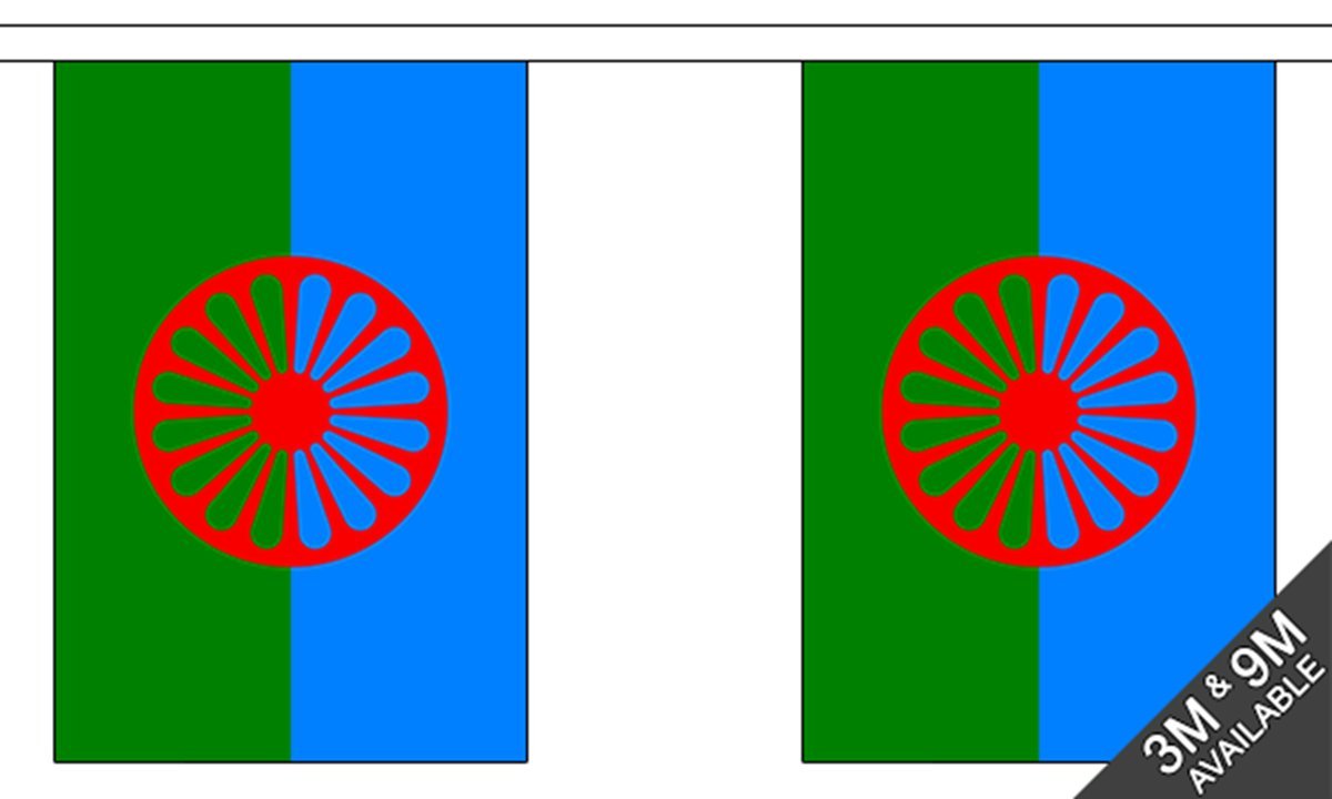 Gypsy Small Bunting (10 flags) 3m