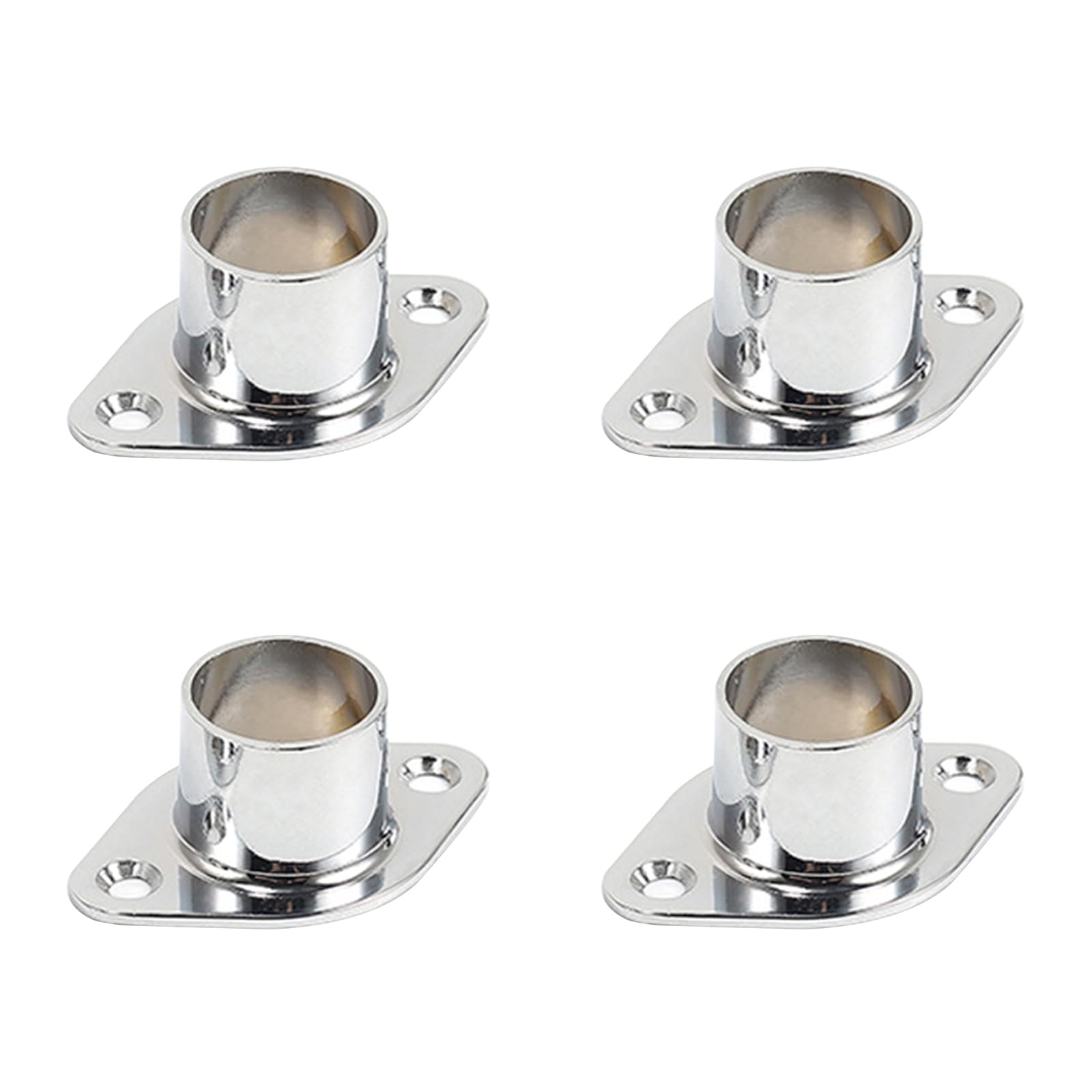 Closet rod bracket supports closet rods with stability and strength Closet pole end support is easy to install curtain bracket