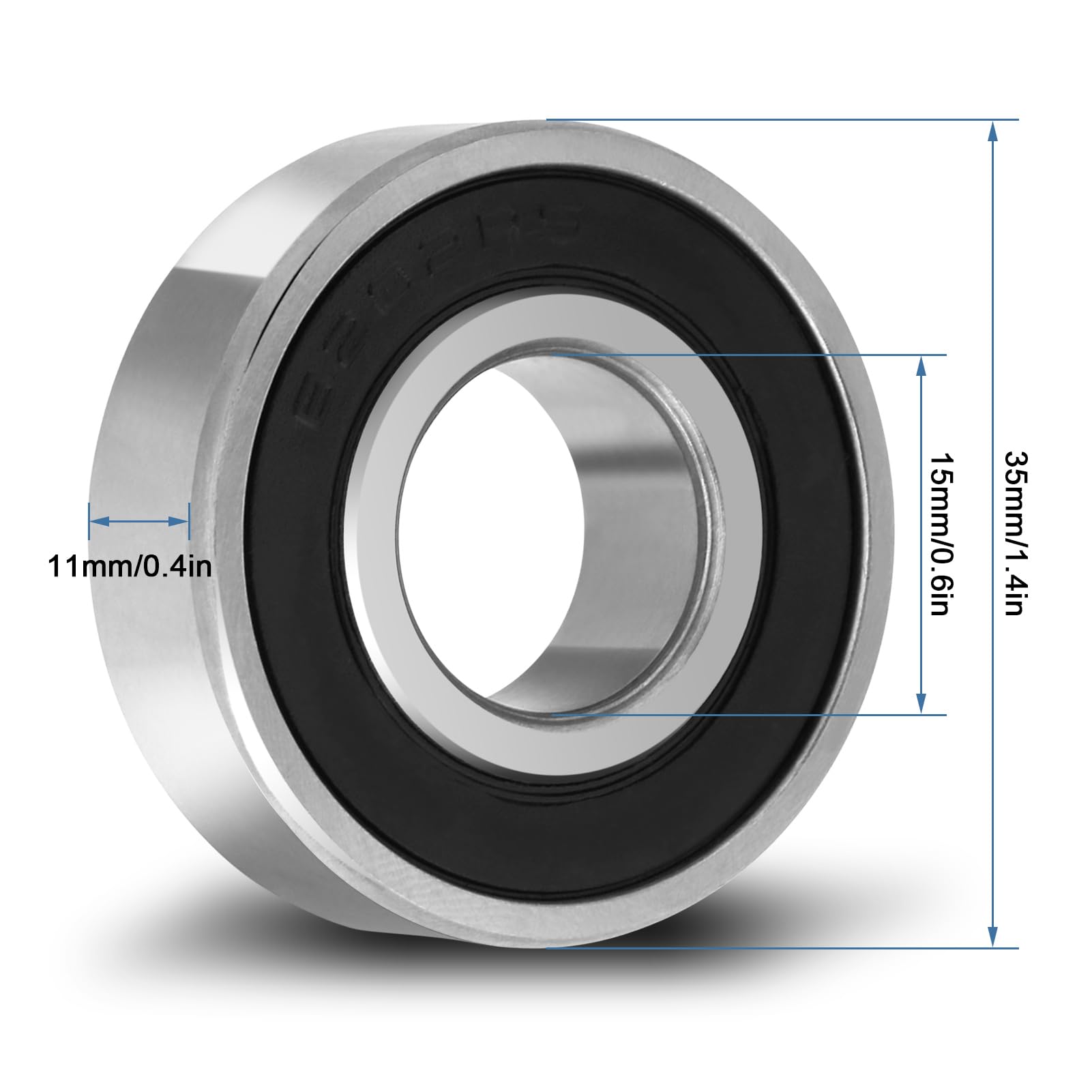 1 Roulement à Billes AC 6202-2RS1 P5 15 X 35 X 11 Mm AC AC-6202LLU AC