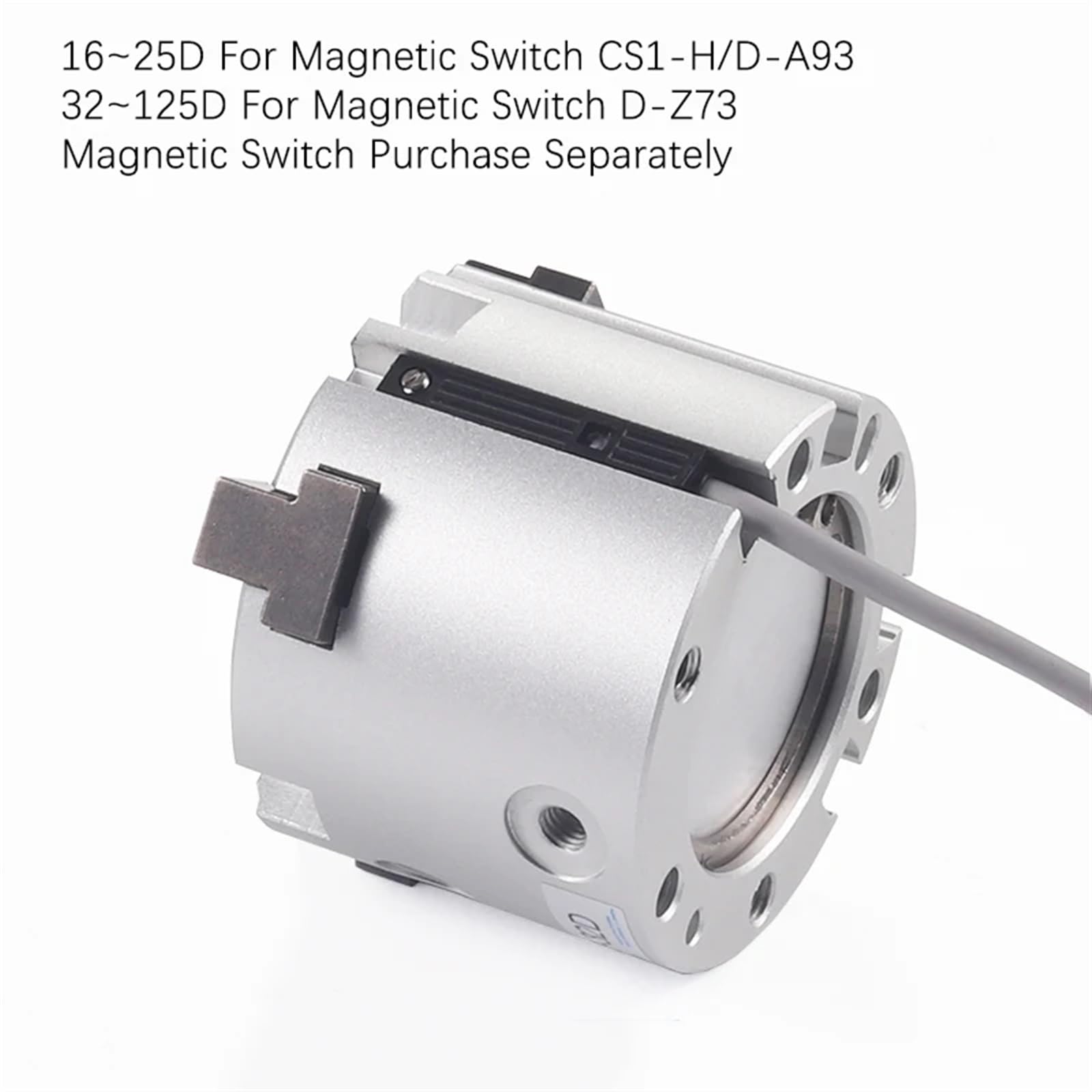 MHS2/MHS3/MHS4 Sostituzione della pinza pneumatica for dita Cilindro pneumatico rotante a doppia azione 16D/20D/25D/32D/40D/50D/63D/80D/100D(MHS3,40D)