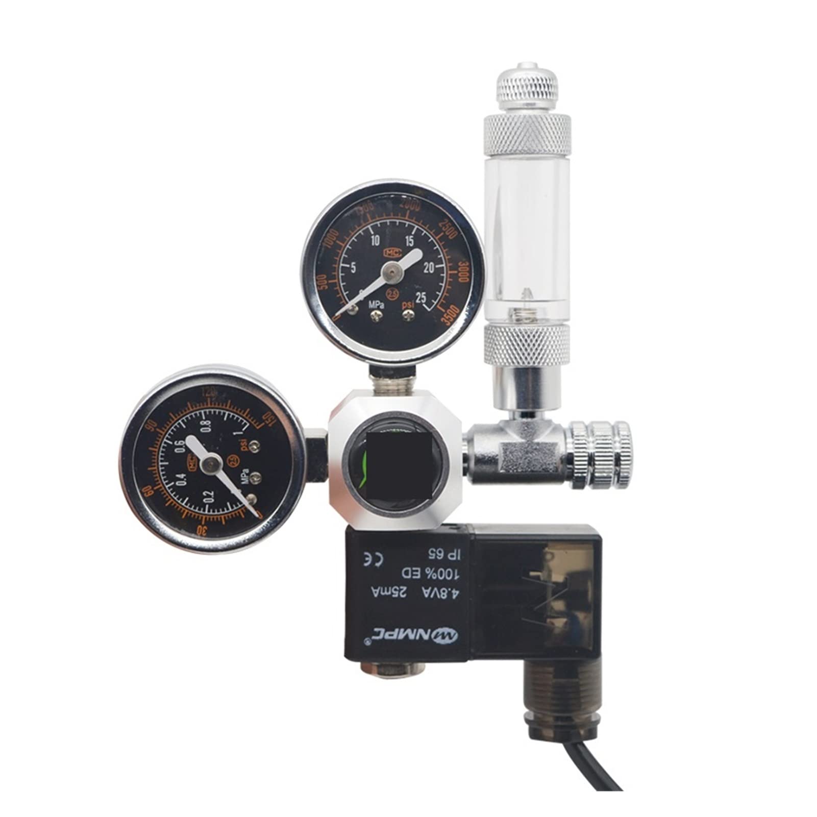 Wskaźnik regulatora CO2 Akwarium CO2 Regulator magnetyczny elektromagnedowy zawór zwrotny Rośliny akcesoria akcesoria DIY CO2 Zestaw generatora reaktora systemu sterowania dla piwa domowego z beczki (