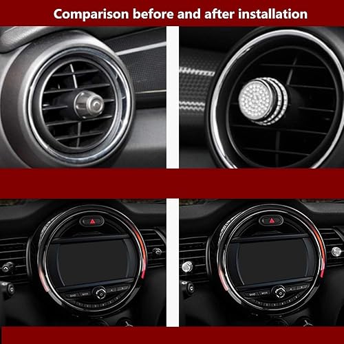 Miniatura 69 de Accesorios interiores brillantes para Mini Cooper F54 F55 F56 F60 con diamantes de imitación de cristal de modificación de moda