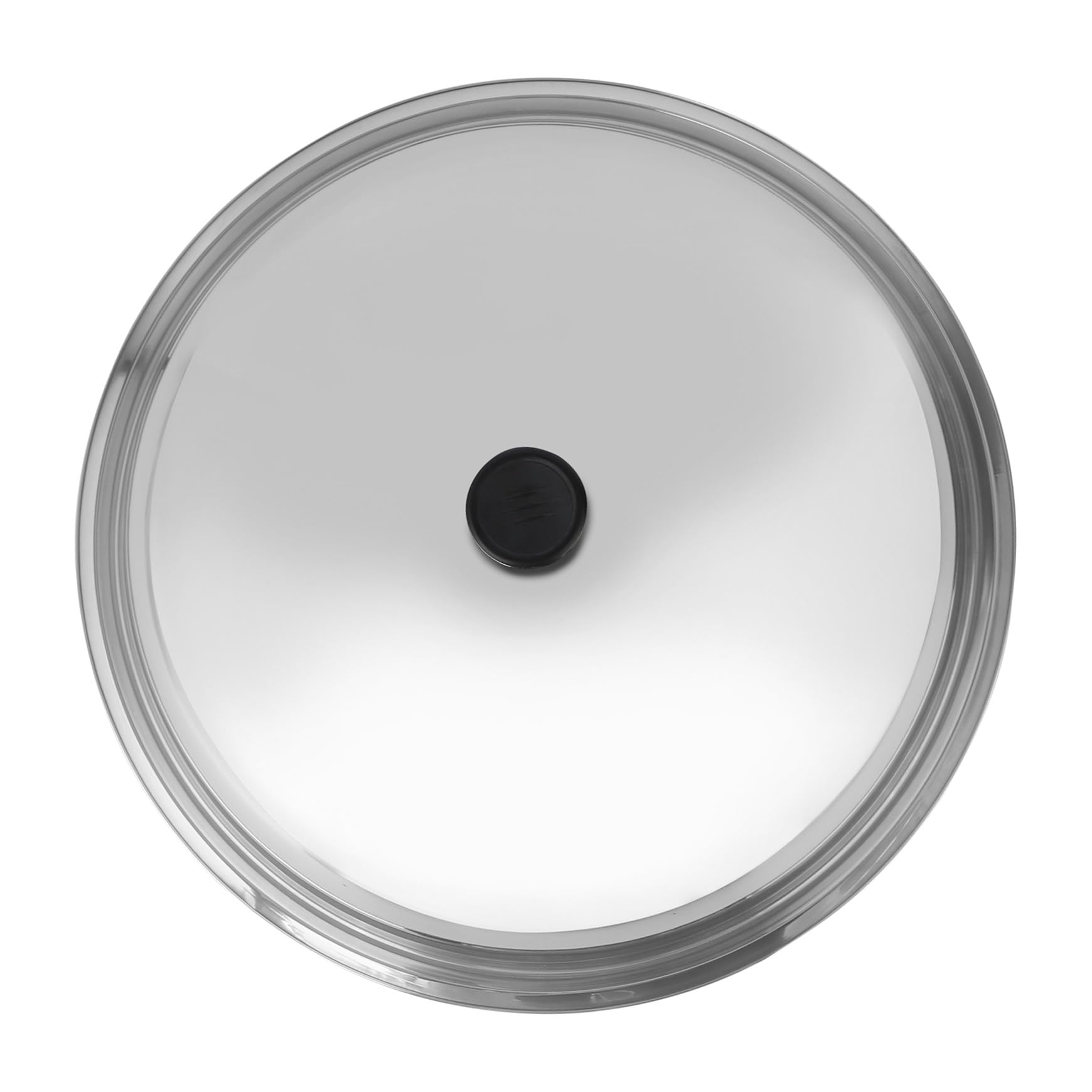 Topfdeckel aus Edelstahl mit Knauf, 40cm, Silber, Hitzebeständig