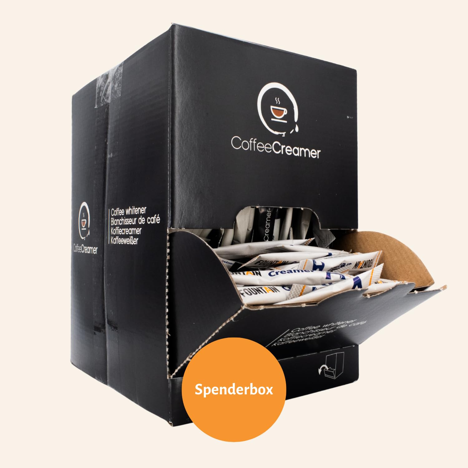 Fountain Portionsbeutel mit Milchpulver 2,5 g Spenderbox 300 Beutel