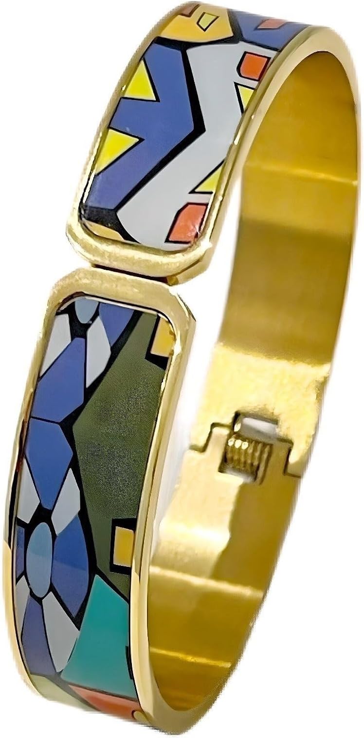 Laurier's Enamel Bracelets For Women [Paris Art] Packed in a Luxury Jewelry Gift Box for Mother’s Day, Valentines, Anniversary or Birthday to Mom, Wife, Girlfriend, or Daughter
