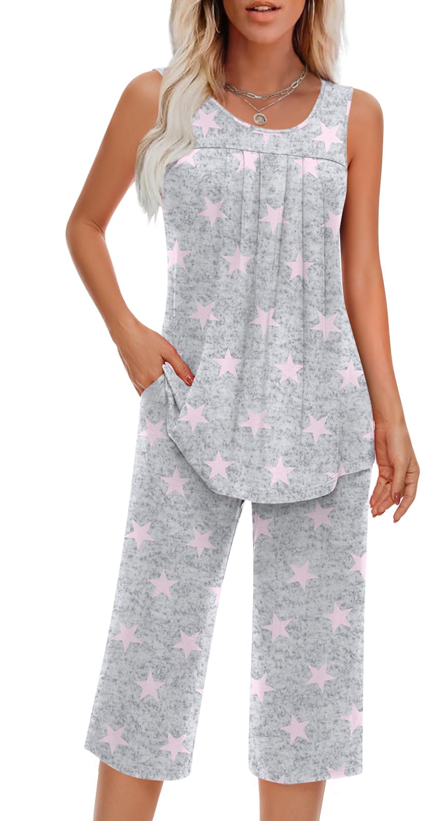 Findsweet Sleeveless Set