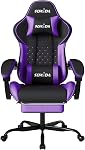 Ergonomic Video Gamer Chaises Gaming Computer Chaises Gamer pour adultes Massage Lombaire Soutien Taille pivotante Ajustable dossier