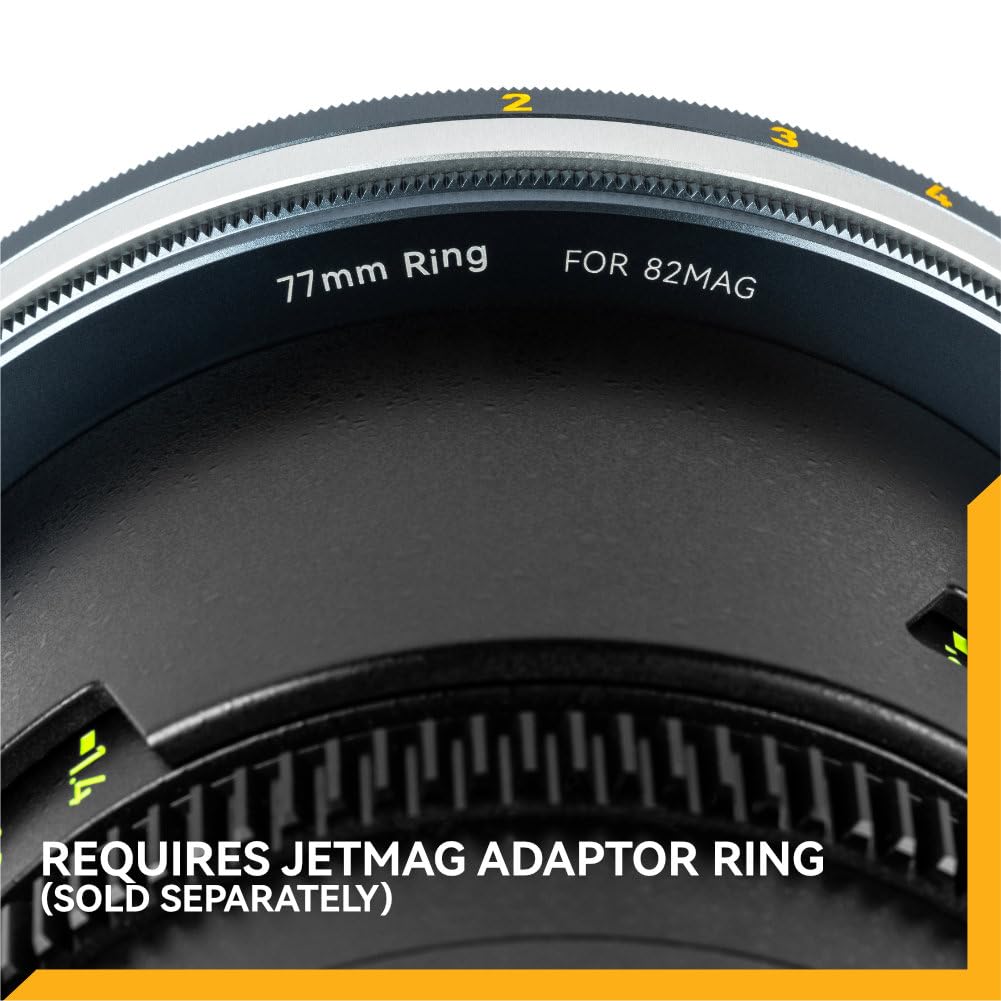 NiSi JetMag Pro Vario-ND 82mm, 1-5 stop (ND2-ND32), filtro ND variabile magnetico con polarizzazione. True Color, Vetro ottico, Nanocoating, Ultra-sottile. Richiede anello JetMag Pro.