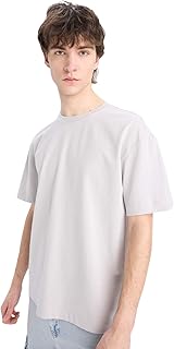 تيشرت بأكمام قصيرة ورقبة دائرية ضيقة وأكمام قصيرة للرجال مقاس كبير E6885AX من ديفاكتو، (عبوة من قطعة واحدة)