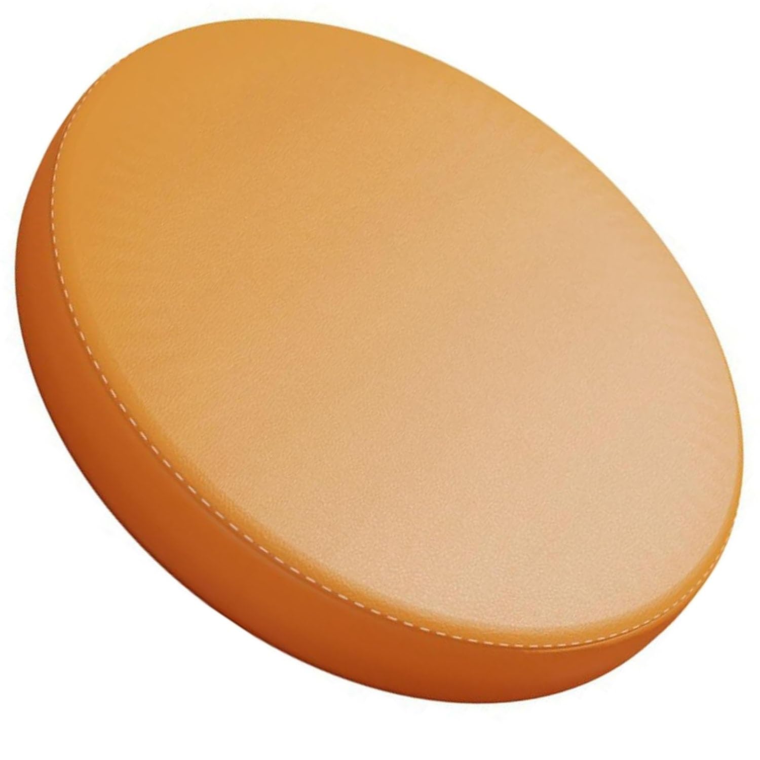 Odaima Round Waterproof Bar Stool Cushions,Chair Cushions for Indoor/Outdoor Furniture 12/14/16inch, Round Chair Seat Pads,Non-Slip Removable,Outdoor,Garden, Bistro,Patio(Bright Orange,35cm)