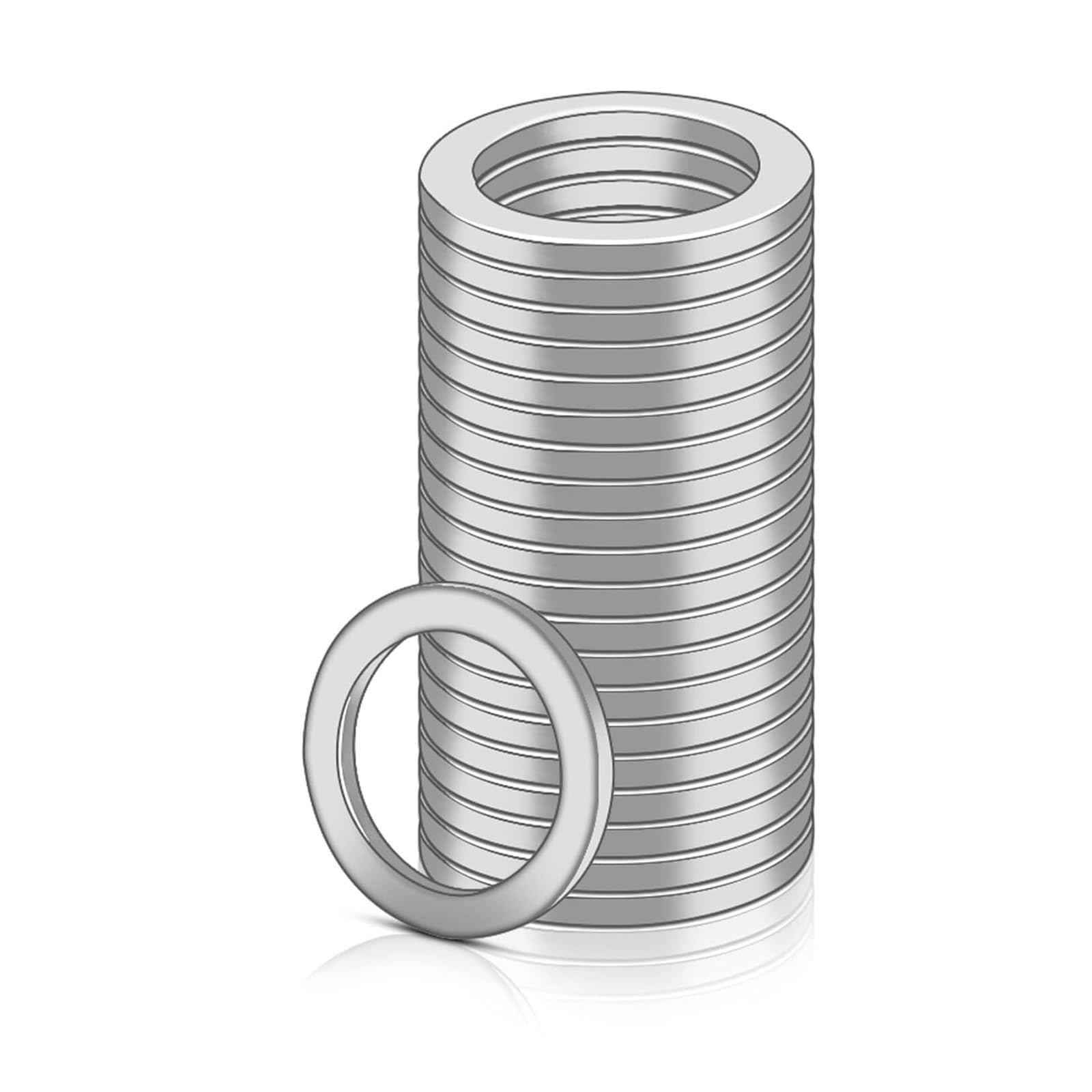 Stainless Steel Washers Spacers 1.5mm Thick for Reliabled in Various Installations Home and Industrial Use Standard Door Shims