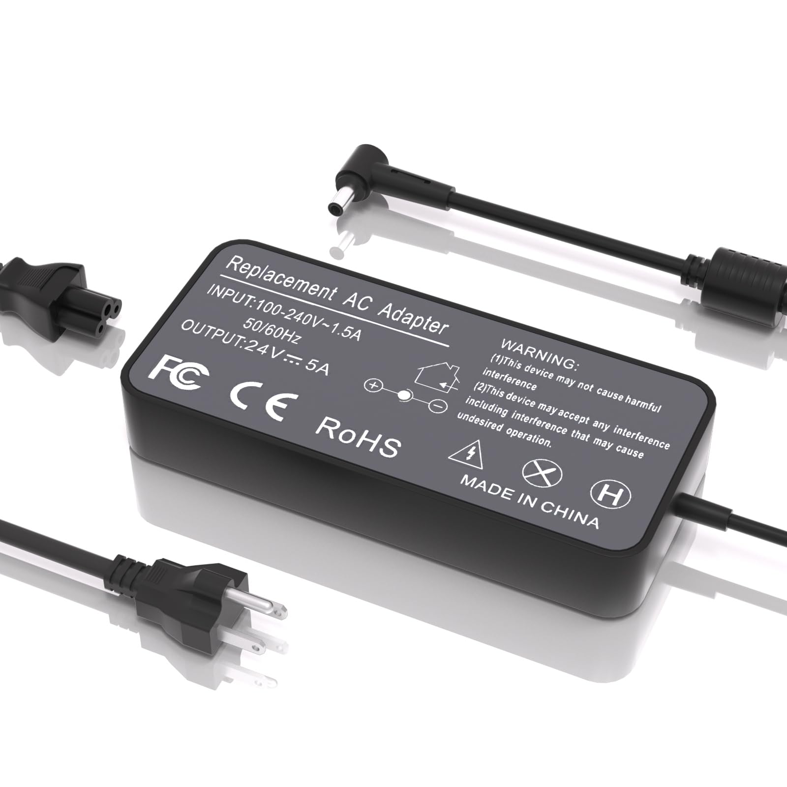 Photo 1 of 120W Power Cord Compatible with Inogen One G5 Accessories Portable Oxygen Concentrator BA-301 BA-302 BA-303 BA-107 BA-106 BA-207 BA-503 BA-401 IO-500 Compatible with Inogen One G1 G2 G3 G4 G5 Battery