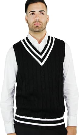 Blue Ocean Cricket Cable Sweater Vest