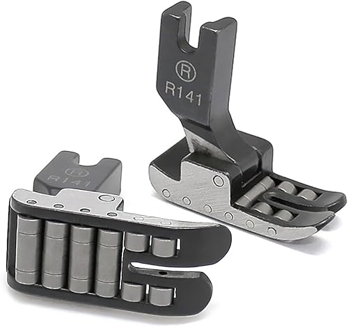 Miniatura 7 de 1 Pieza de prensatelas de rodillos negro R141 12 rodamientos para máquina de coser industrial para Juki Consew Brother Singer (12 rodamientos)