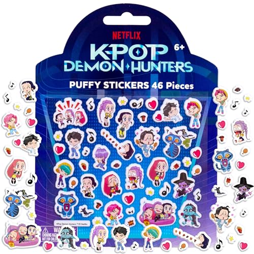 Image of Horizon Group USA Puffy Sticker Playset for Kids, Kpop Demon Hunters