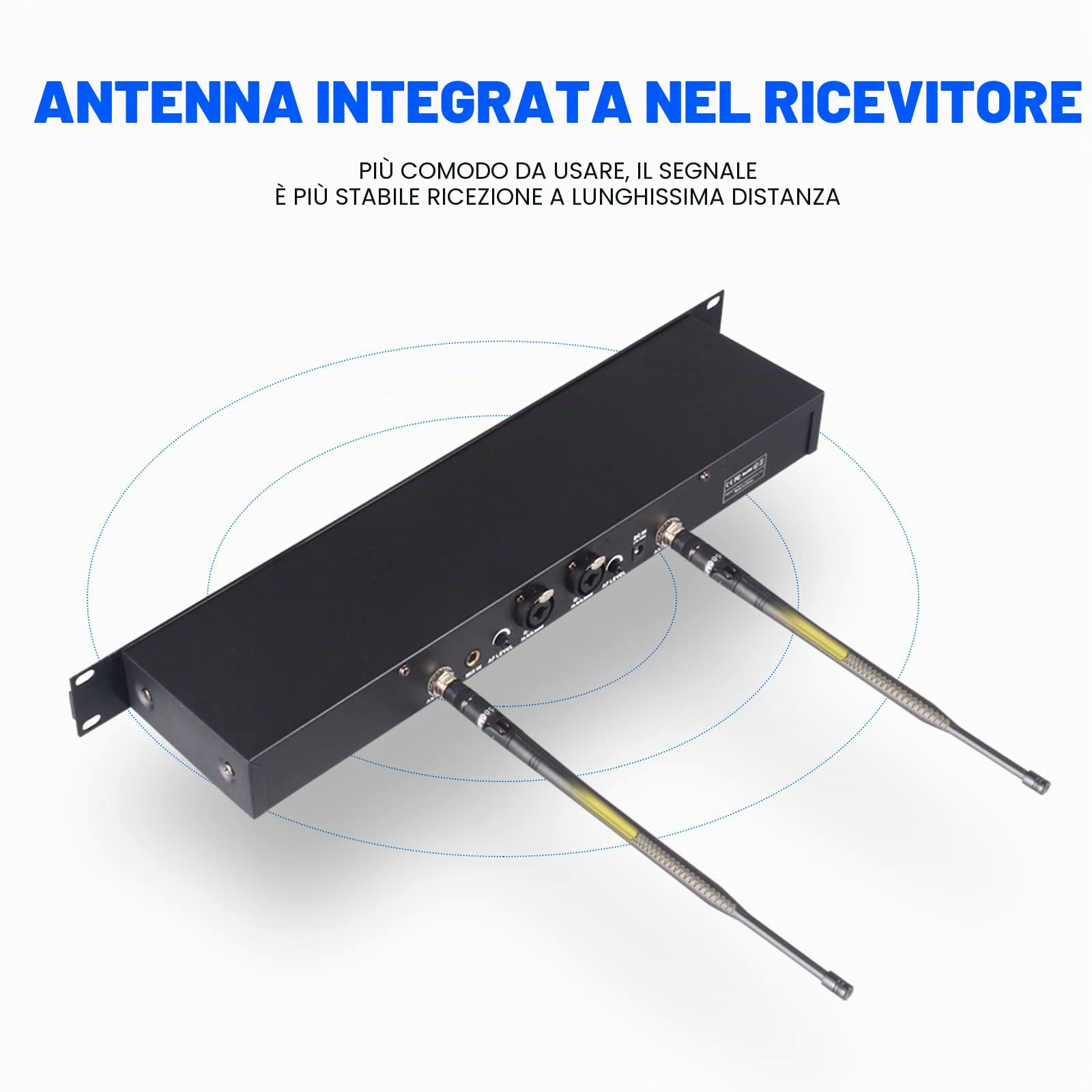 D Debra ER-202 UHF, sistema di monitoraggio wireless a canale, in-ear con trasmettitore e ricevitore per palco, studio di registrazione, musicisti, monitoraggio (2 Bodypack con trasmettitore)