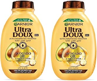 Garnier Ultra Doux Nourishing Avocado & Shea Butter Shampoo 400Ml, Pack Of 2