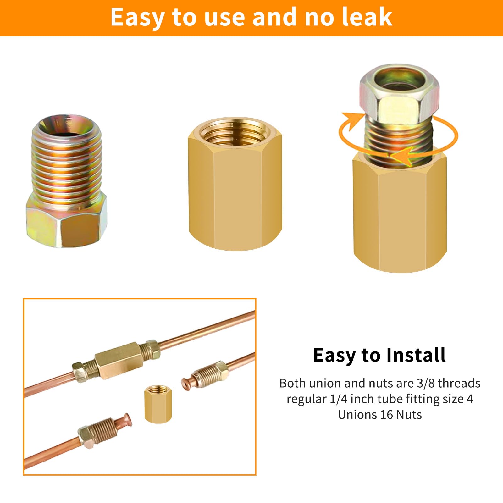 Snapklik.com : MuHize 1/4 Inch Brake Line Kit Include 25 FT Copper ...