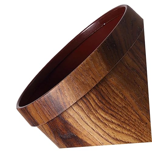 Miniatura 7 de Alipis Cubo de basura de madera con parte superior abierta, cubo de basura retro, contenedor de basura para cocina, oficina, hogar, baño, debajo del