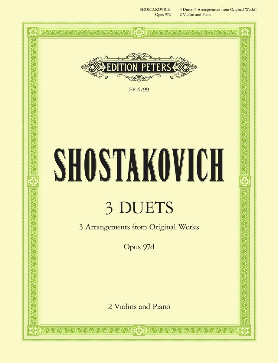 3 Duets Op. 97d for 2 Violins and Piano (Edition Peters)