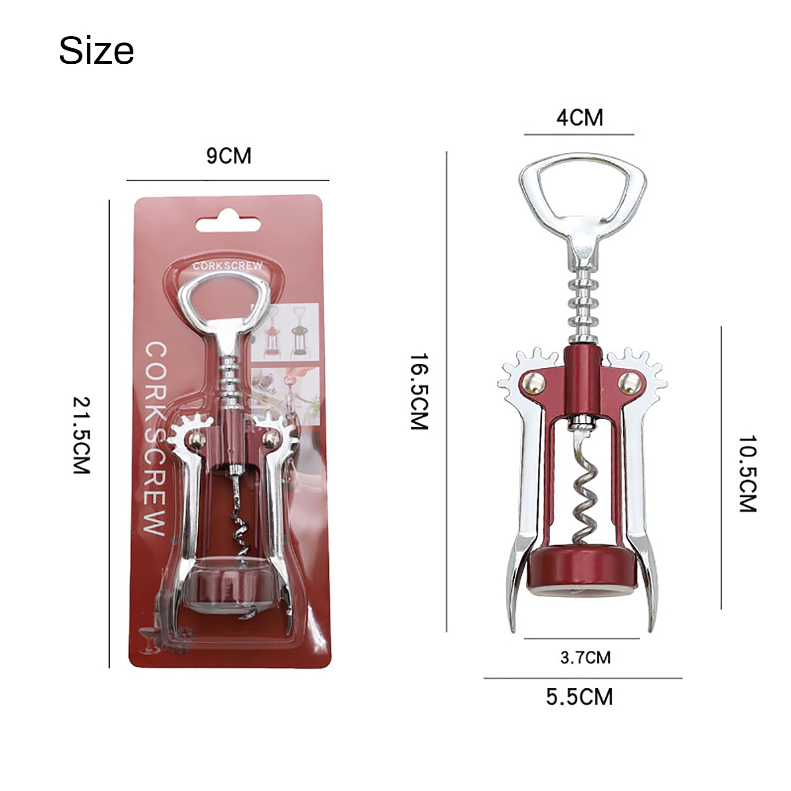 Premium Wing Corkscrew - Wine Opener with Stopper -6 Premium Wing Corkscrew - Wine Opener with Stopper -6