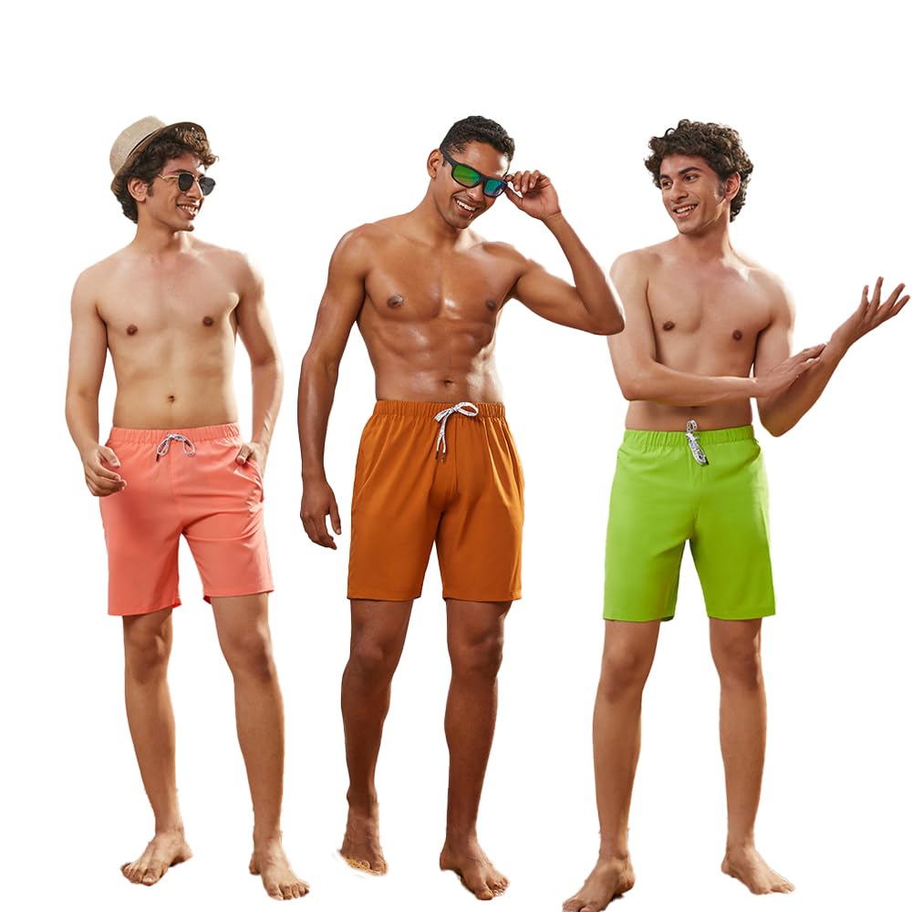 cmge Men's Swim Shorts with Quick-Dry Magic Aqua Print Lightweight Relaxed Fit Featuring Drawstring Waistband and Functional Side Pockets-picture-20
