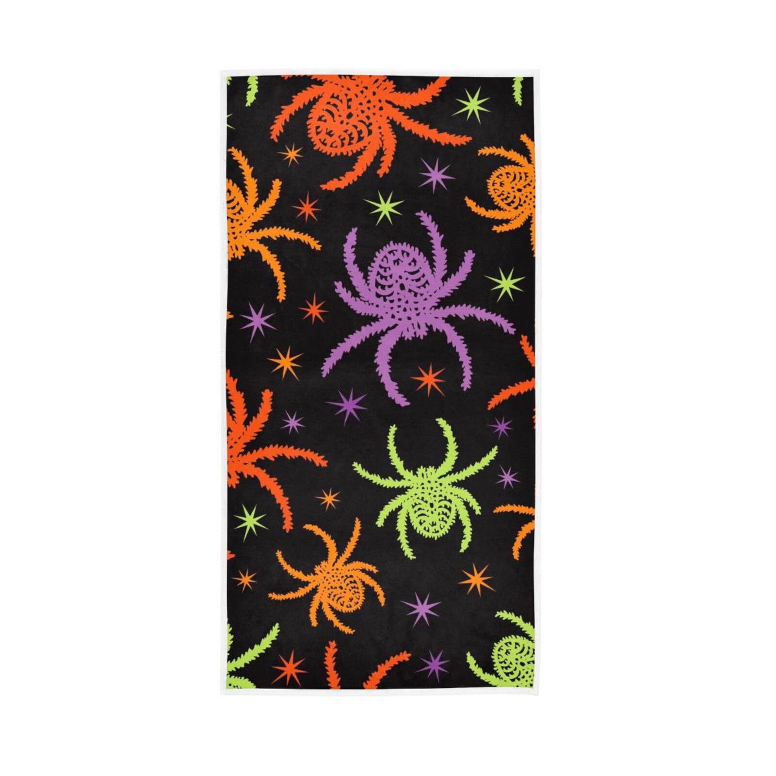HUYGD Seamless Halloween Pattern Hand Towels for Kitchen, 15 x 30 Inches Absorbent Hand Towel Spa Hand Towels Soft Hand Towel