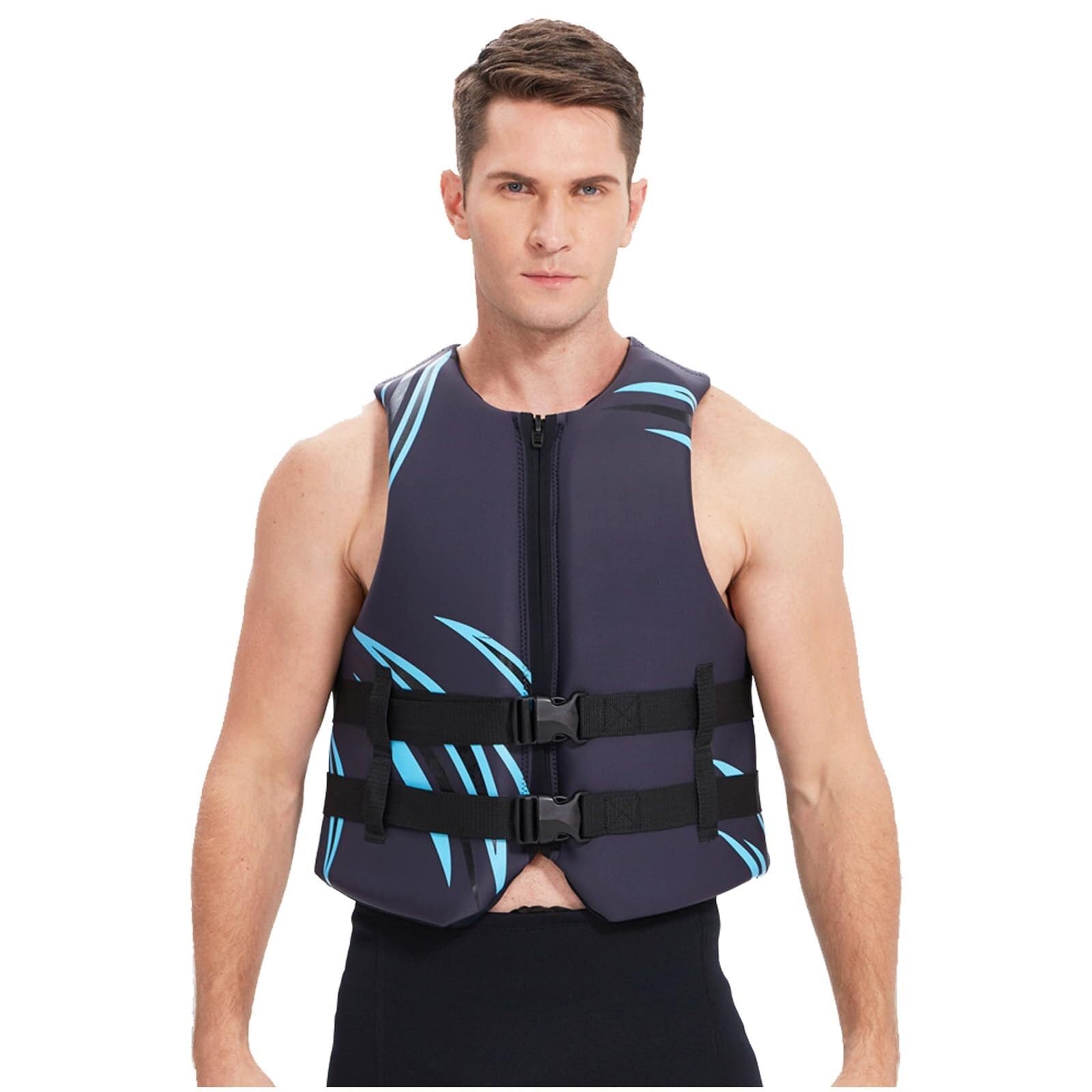 Veste de Surf Réglable en Néoprène for la Pêche en Bateau-Kayak | Veste de Surf avec Ceinture Réglable et Fermeture Éclair for la Pêche, les Sports de Pagaie