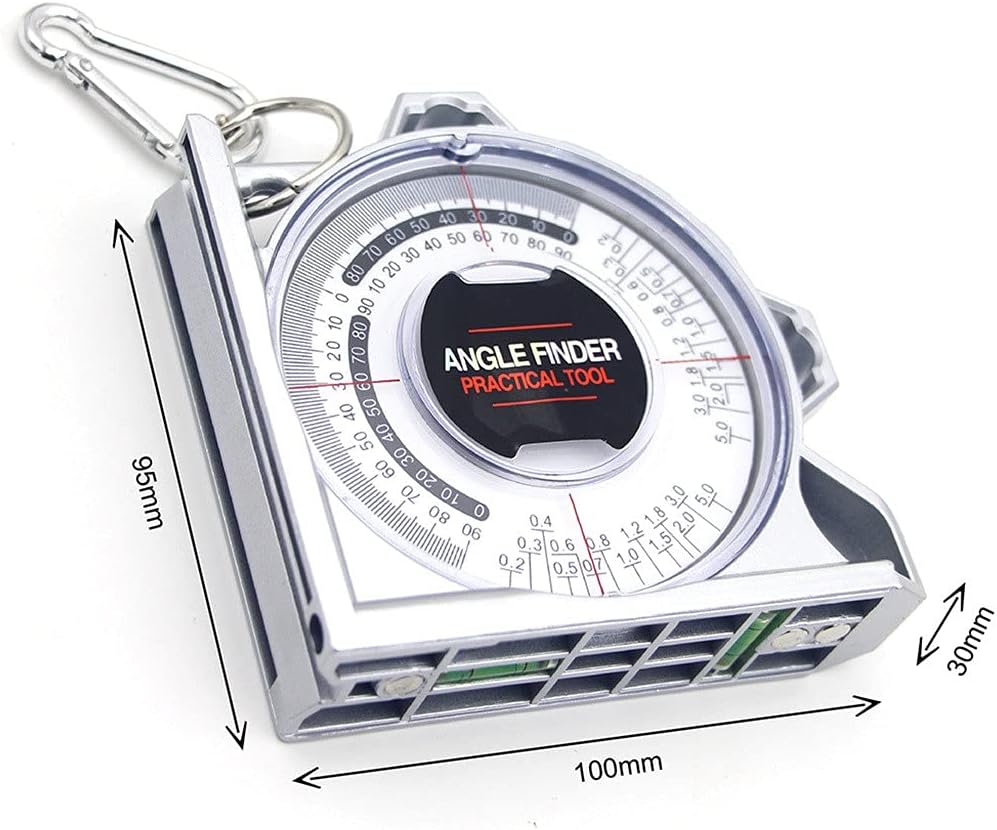 JSEIAJB Slope Inclinometer Angle Finder Slope Protractor Tilt Level Meter Clinometer Gauge with Base Measuring Gauging Tools
