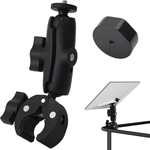 ZEMBSOYA Mini Mount, Clamp RV Pole Mount, Adjustable Clamp for RV/Yacht/Guardrai