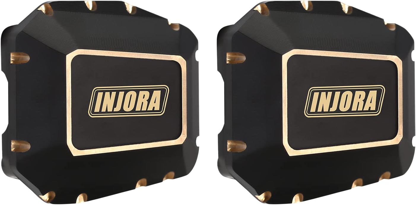 Front and Rear Axle Differential Cover Black Coating Brass Axle Cover for Axial SCX10 PRO SCX10 III AR45 Upgrade 1/10 RC Crawler, 38g