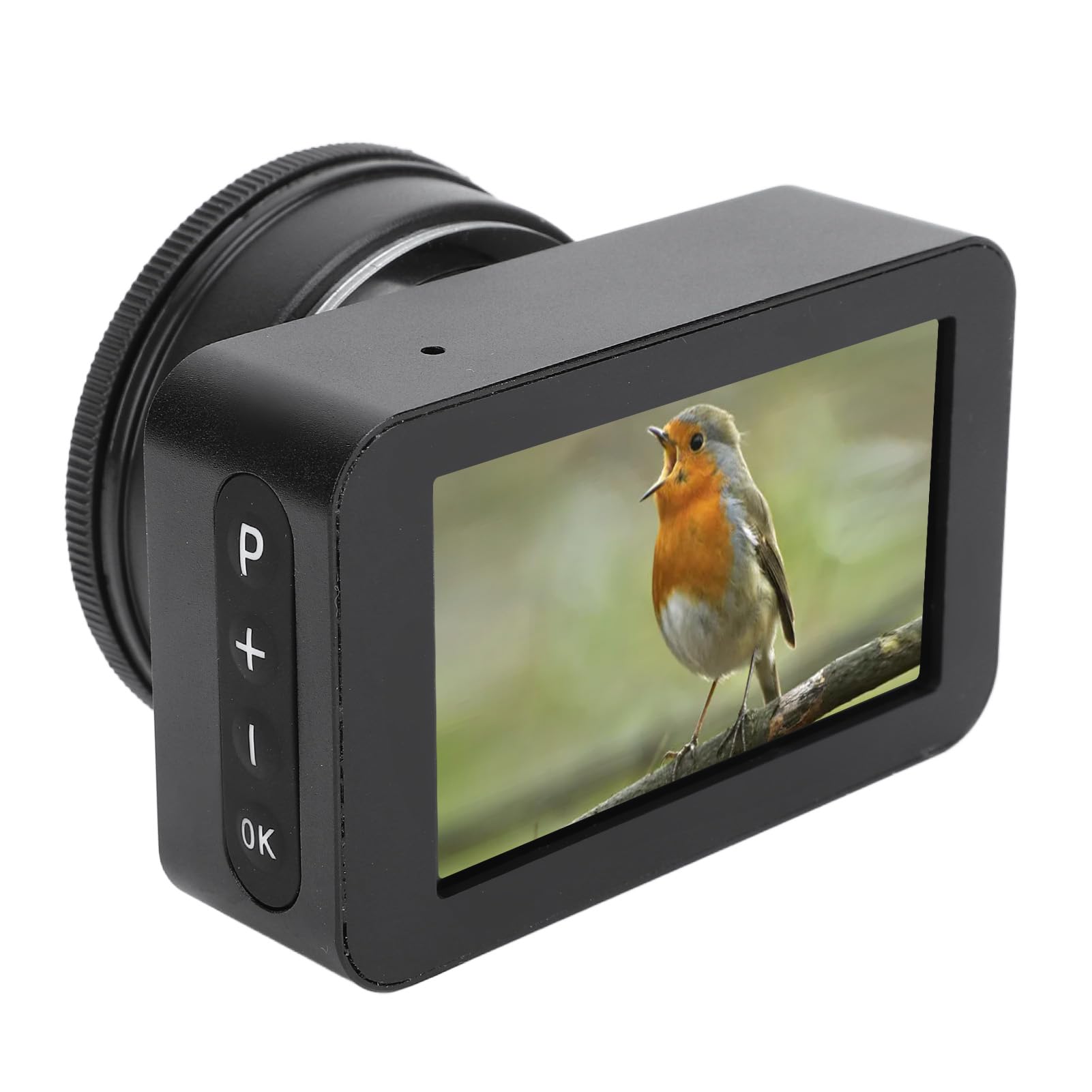 Cámara Ocular Electrónica Telescópica con Pantalla a Color de 3 Pulgadas, 4K a Todo Color, Cámara Telescópica de Visión Nocturna con Poca Luz para Miras de 22 Mm a 46 Mm (Sin