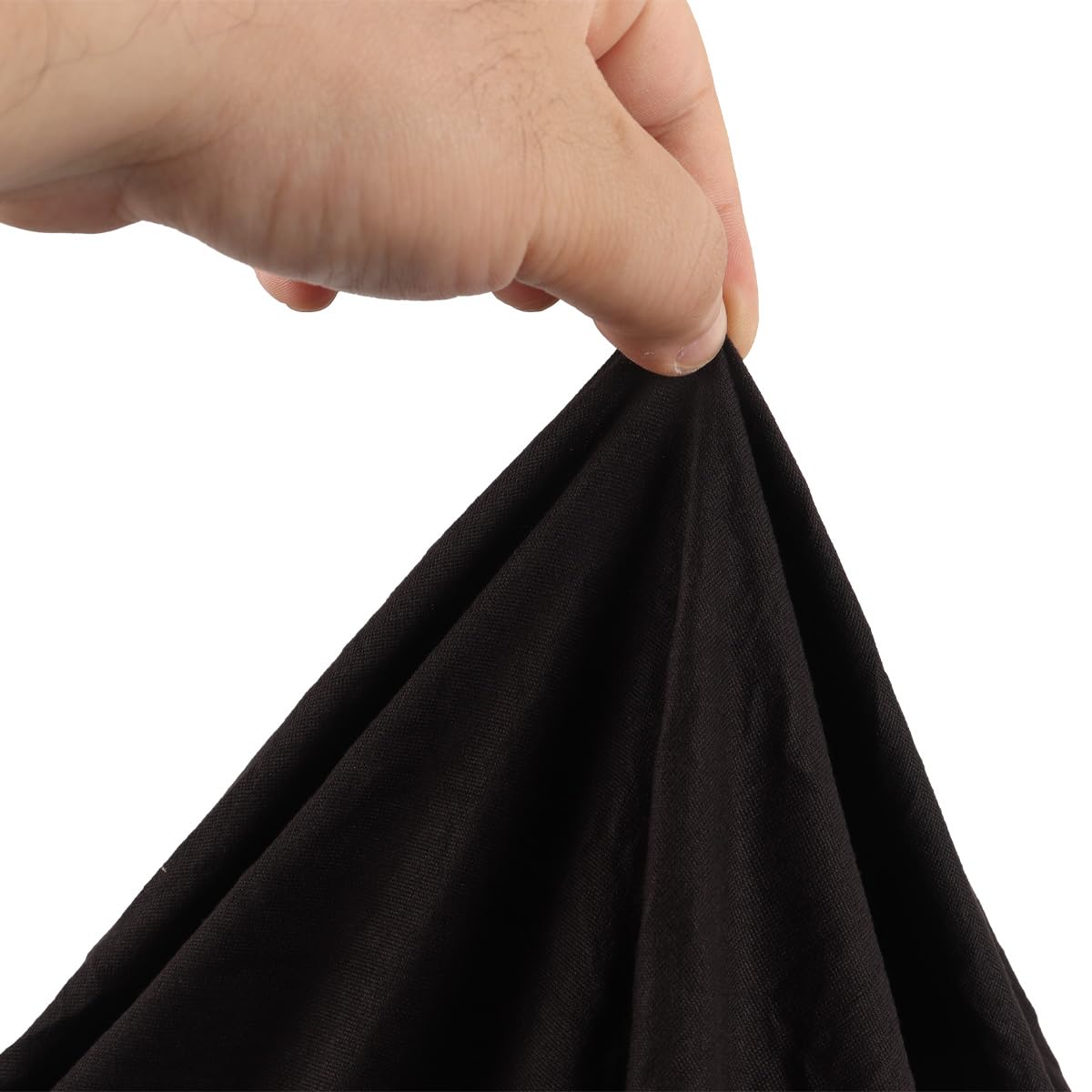 Riven Tovaglia elastica per esterni, adatta per picnic, impermeabile, lavabile, in poliestere, 185 x 80 cm, per feste, matrimoni, campeggio, colore nero