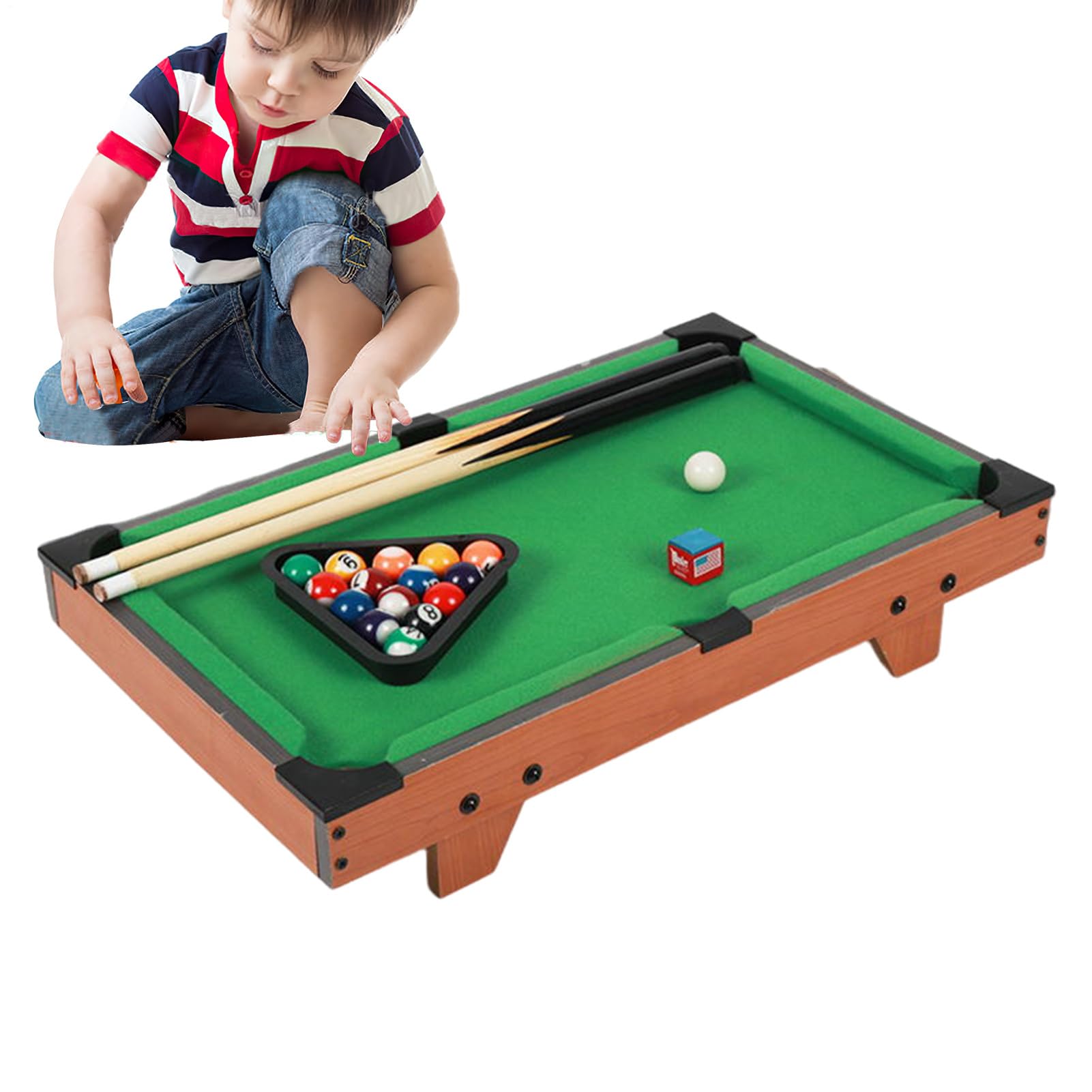 Table de billard portable : table de jeu compacte, jeu de jeux éducatifs | Planche d'étude de mini tailles avec accessoires, détente agréable pour le divertissement familial ou cadeau pour