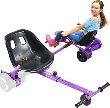 Hishine Hoverboard Seat Attachment for 6.5" - 10" Hover Boards, Hover Board Go Kart Conversion Kit, Accessory for Self Balancing Scooters