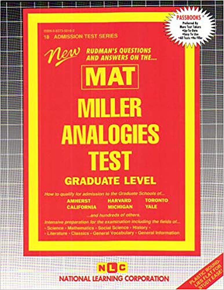 Miller Analogies Test (MAT) (Admission Test Series (ATS)) None Edition