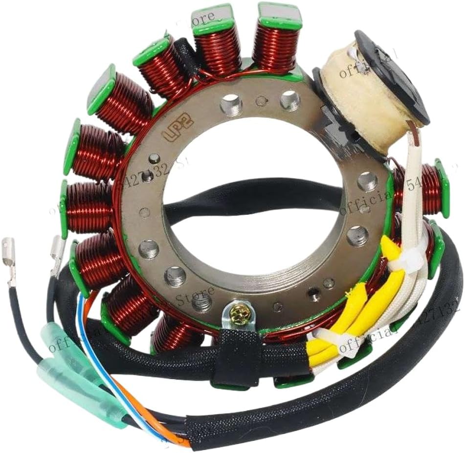 Ignition Stator Coil Rotor Assembly Compatible with M115A M120A M120A2 M140A M140A2 115HP 120HP 140HP Generators - Replaces Part Numbers 3C7-06123-0 and 3C7061230