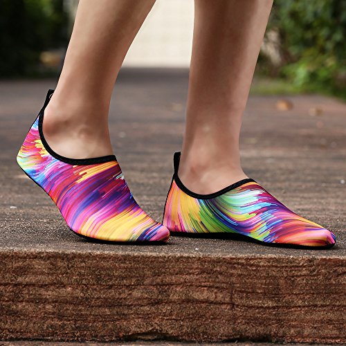 Image of WateLves Womens and Mens Kids Water Shoes Barefoot Quick-Dry Aqua Socks for Beach Swim Surf Yoga Exercise