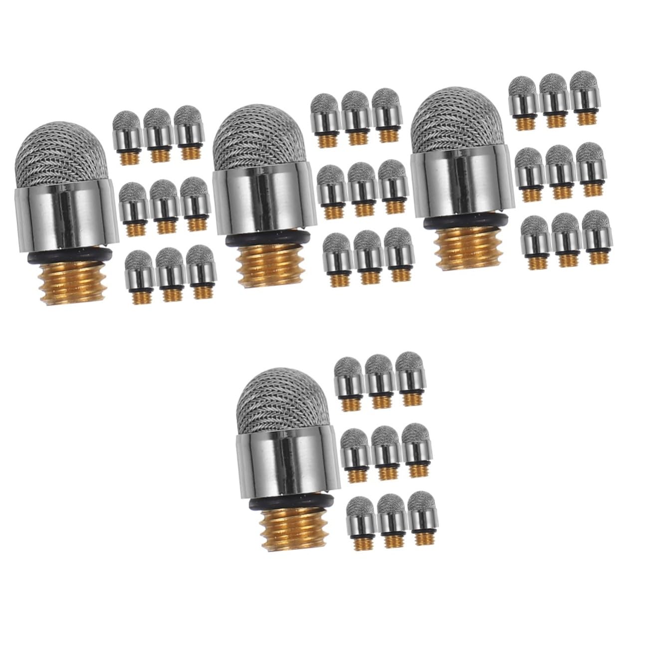 Uonlytech 40 Pz Punta Della Penna a Disco Punta Della Penna Capacitiva Penna a Ventosa Punta in Fibra Conduttiva (punta Capacitiva in Filo D'argento) Forniture Per Penne a Stilo Ugello